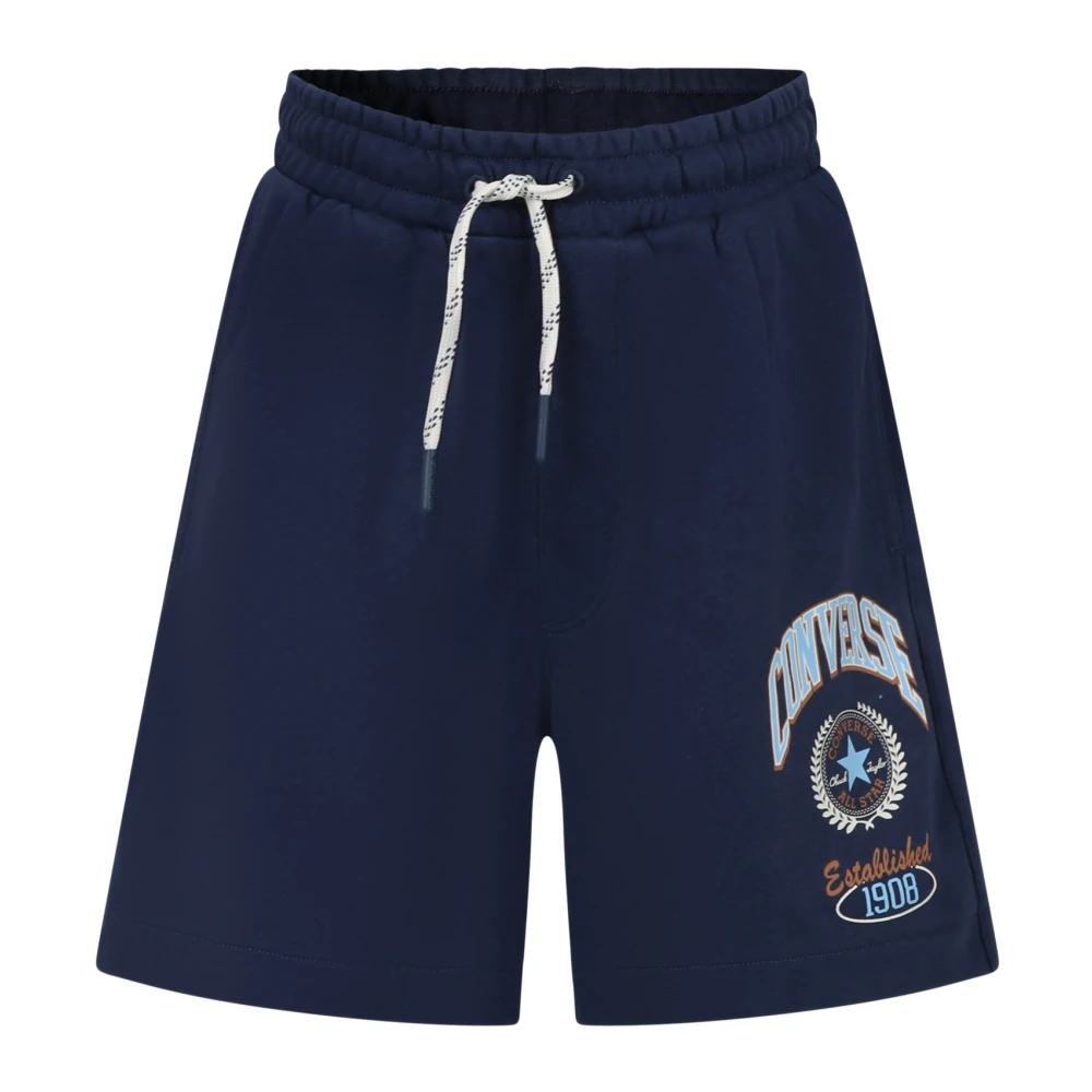 Converse Blå Sports Shorts med Logotyptryck Blue, Pojke