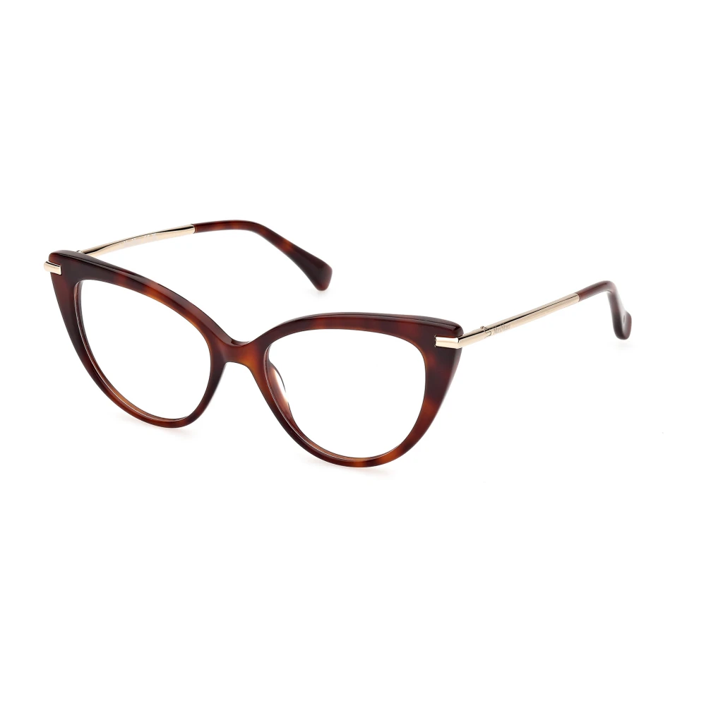Max Mara Brown Glasses, Female, 52 Mm, Stylish Eyeglasses In