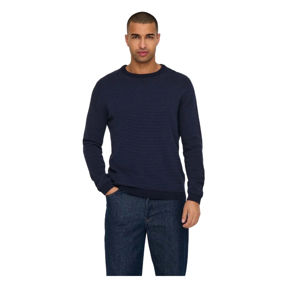 Only & Sons Trui Blue Heren