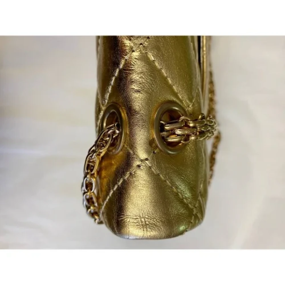 Chanel Vintage Pre-owned Leather chanel-bags Yellow Dames