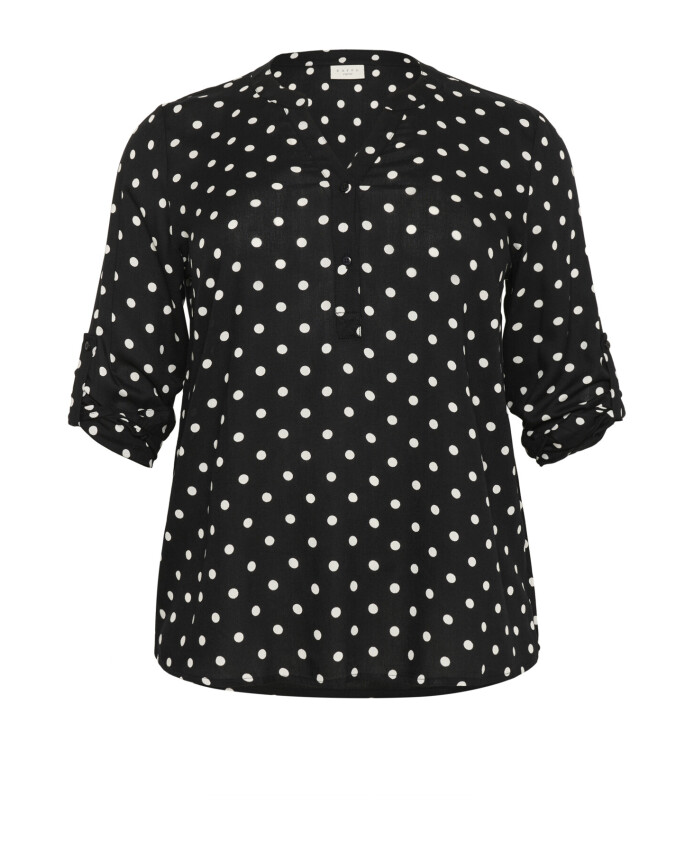 chemisier-a-pois-noir-imprime-craie