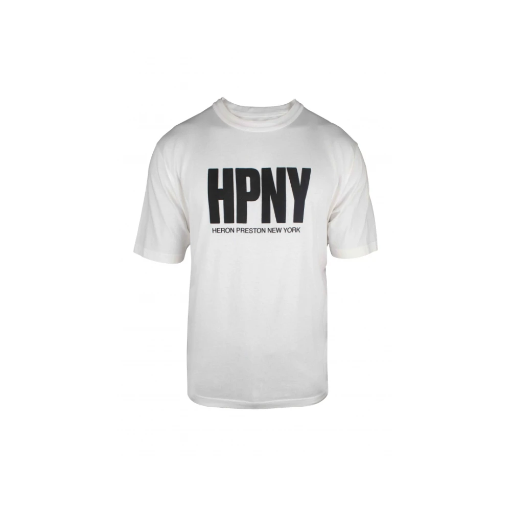 Heron Preston Wit Katoenen T-Shirt met Hpny Print White Heren