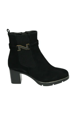 Svart Mocka Western Boot