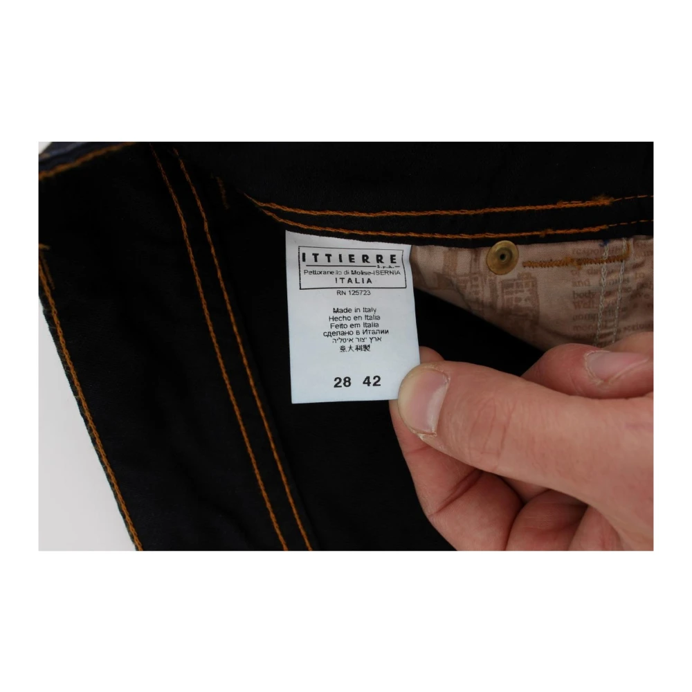 John Galliano Blauwe Wassing Slim Fit Jeans Blue Dames