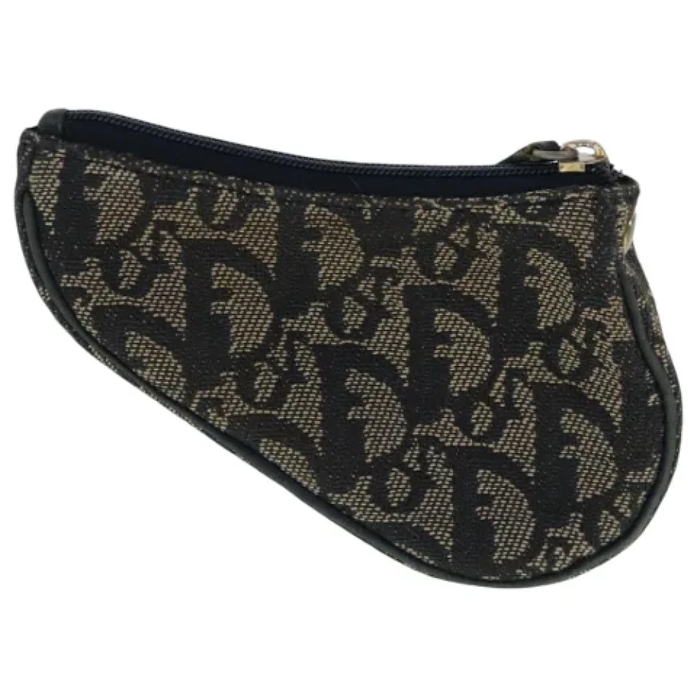 Dior Vintage Pre-owned Canvas wallets Blue Dames