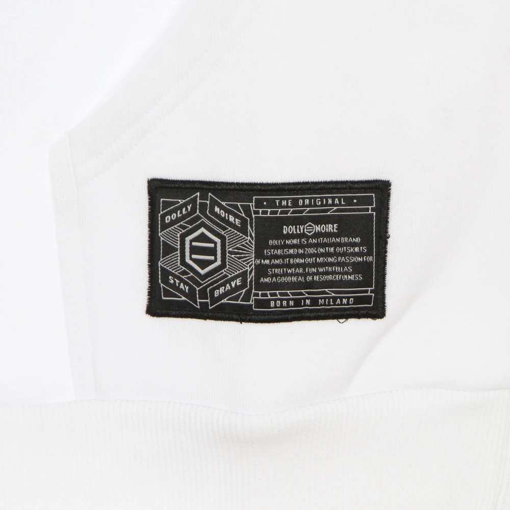 Dolly Noire Maioliche Circuit Printed Zip Up Hoodie White Heren