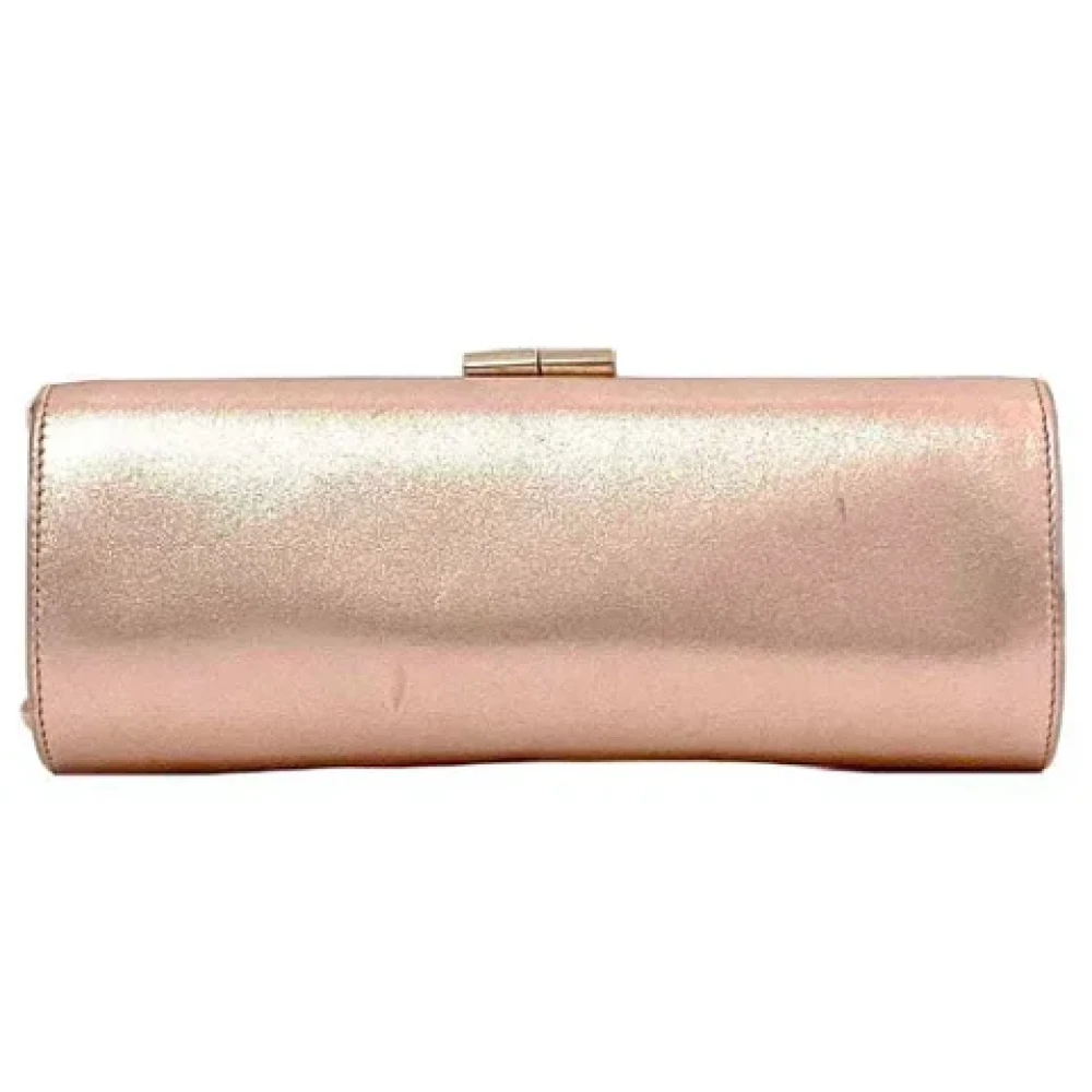 Jimmy Choo Pre-owned Leather clutches Pink Dames