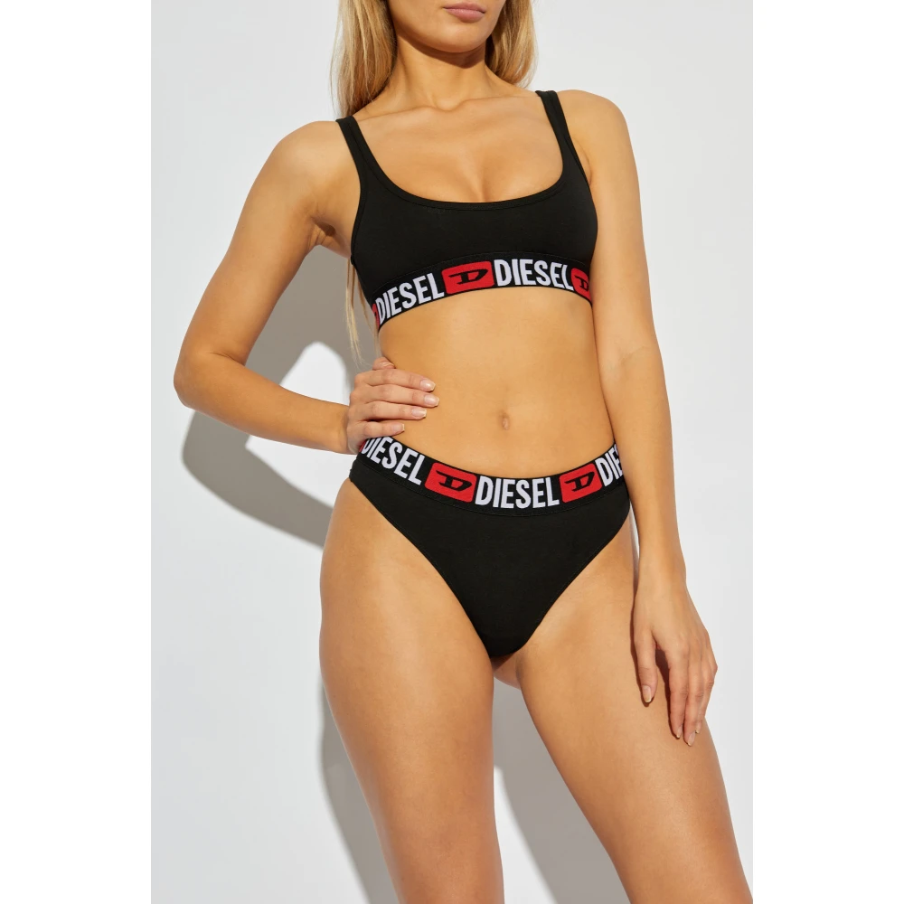 Diesel Driepak string Ufst-Stars-Threepack Black Dames