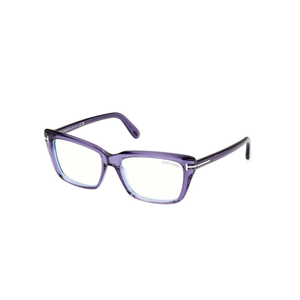 Tom Ford Women's Purple Glasses, 56 Mm, Cat-Eye Optical Frame