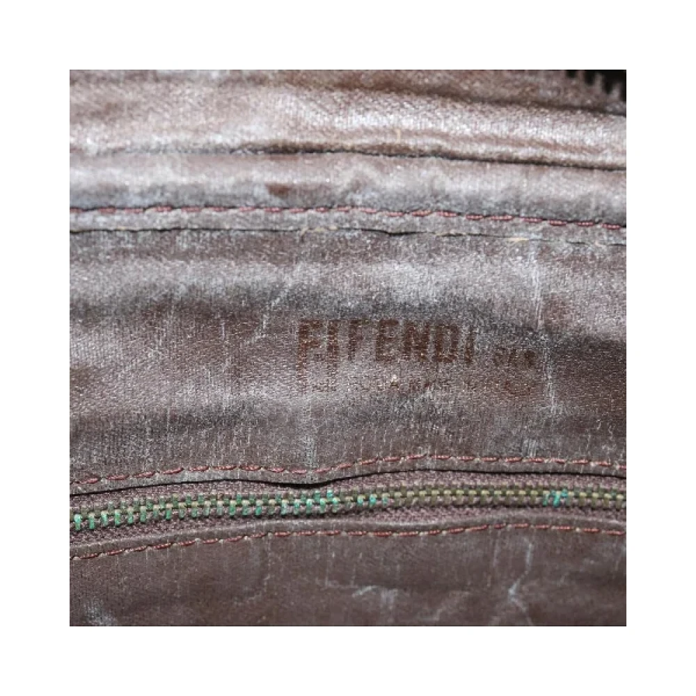 Fendi Vintage Pre-owned Canvas fendi-bags Beige Dames