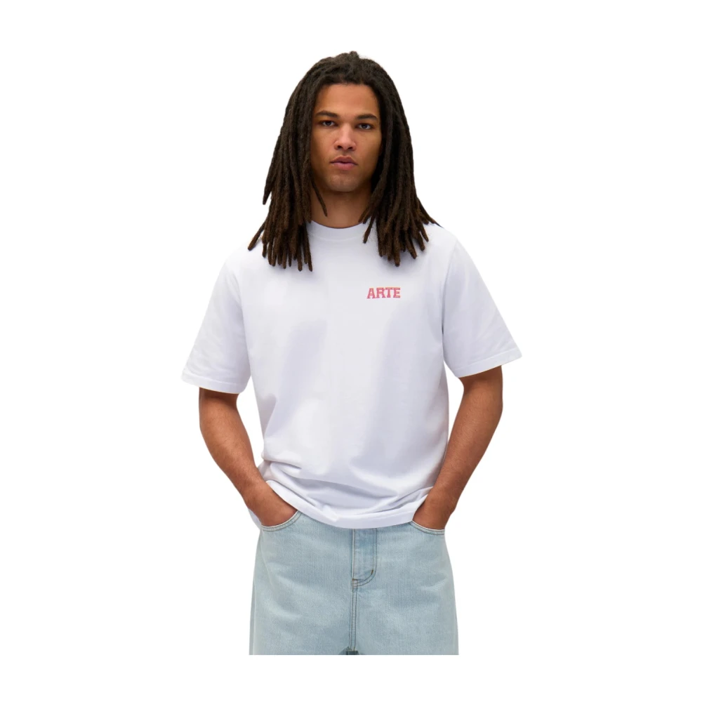 Arte Antwerp T-shirt met print op de rug White Heren