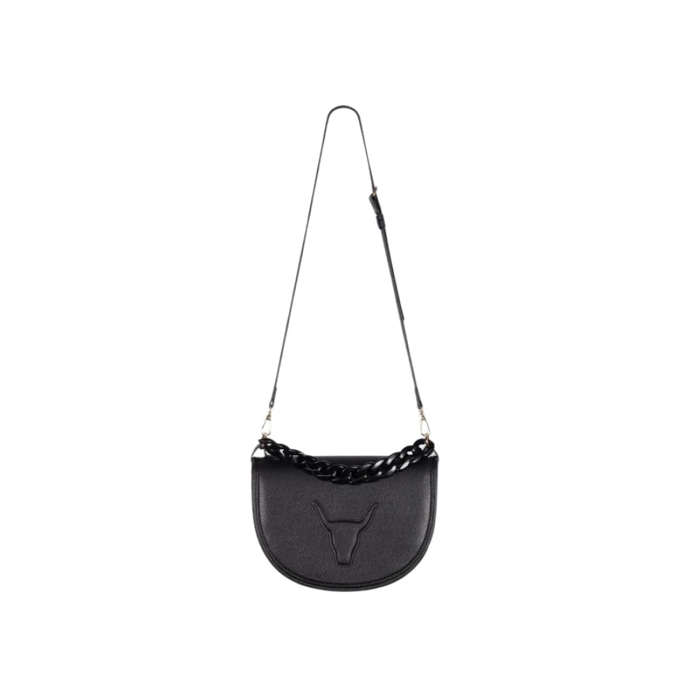 Alix The Label Geweven Crossbody Bag Black Dames