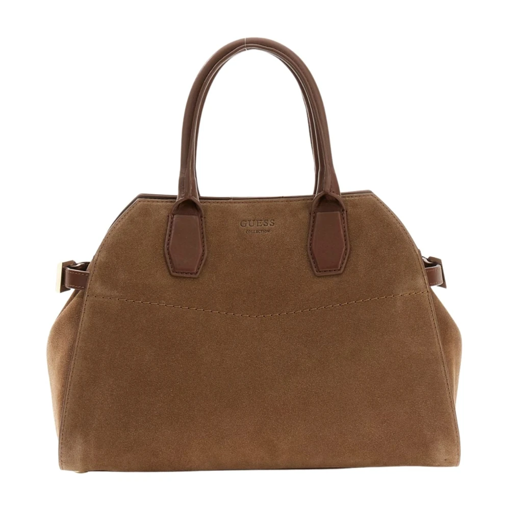 Guess Women's Brown Yulia Small Satchel - Handbags - One Size - Bags