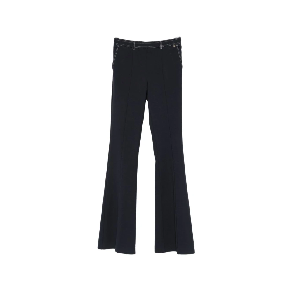 Liu Jo Femme Bleu Pantalons, Taille: 36 Fr Wide Pantalons