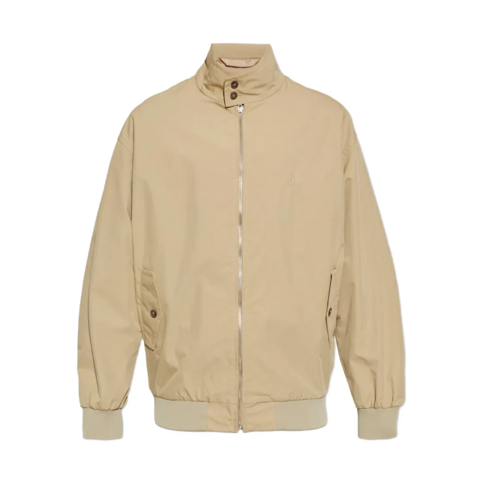 Mm6 Maison Margiela Men's Beige Bomber Jackets, M, Kaban Bomber Jacket