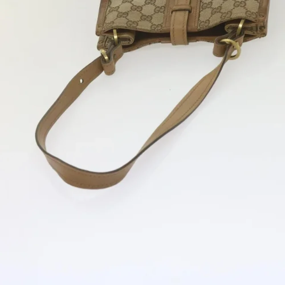 Gucci Vintage Pre-owned Canvas gucci-bags Beige Dames