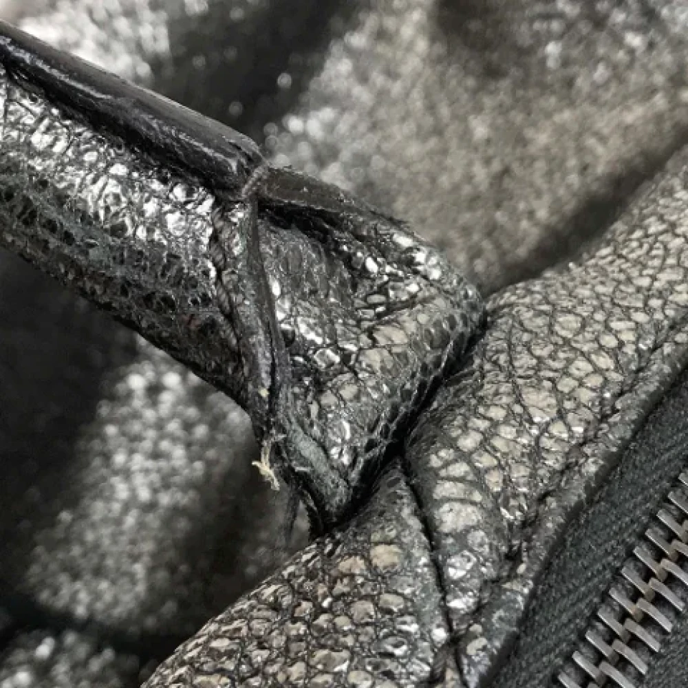 Yves Saint Laurent Vintage Pre-owned Leather handbags Gray Dames