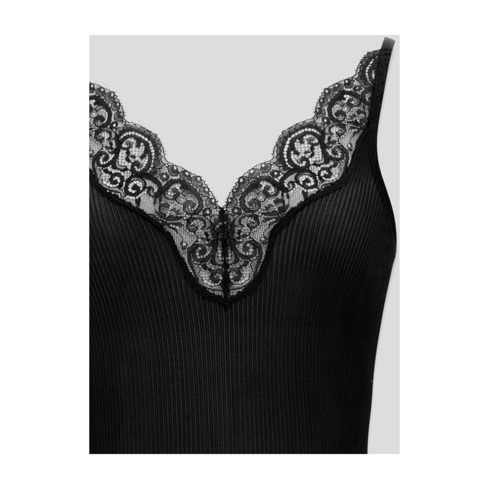 Saint Laurent Kant Jersey Top Black Dames