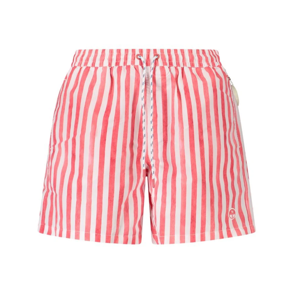 North Sails Men's Multicolor Striped Swim Boxer With Ocean Positive - Beachwear - 3XL - Swimwear