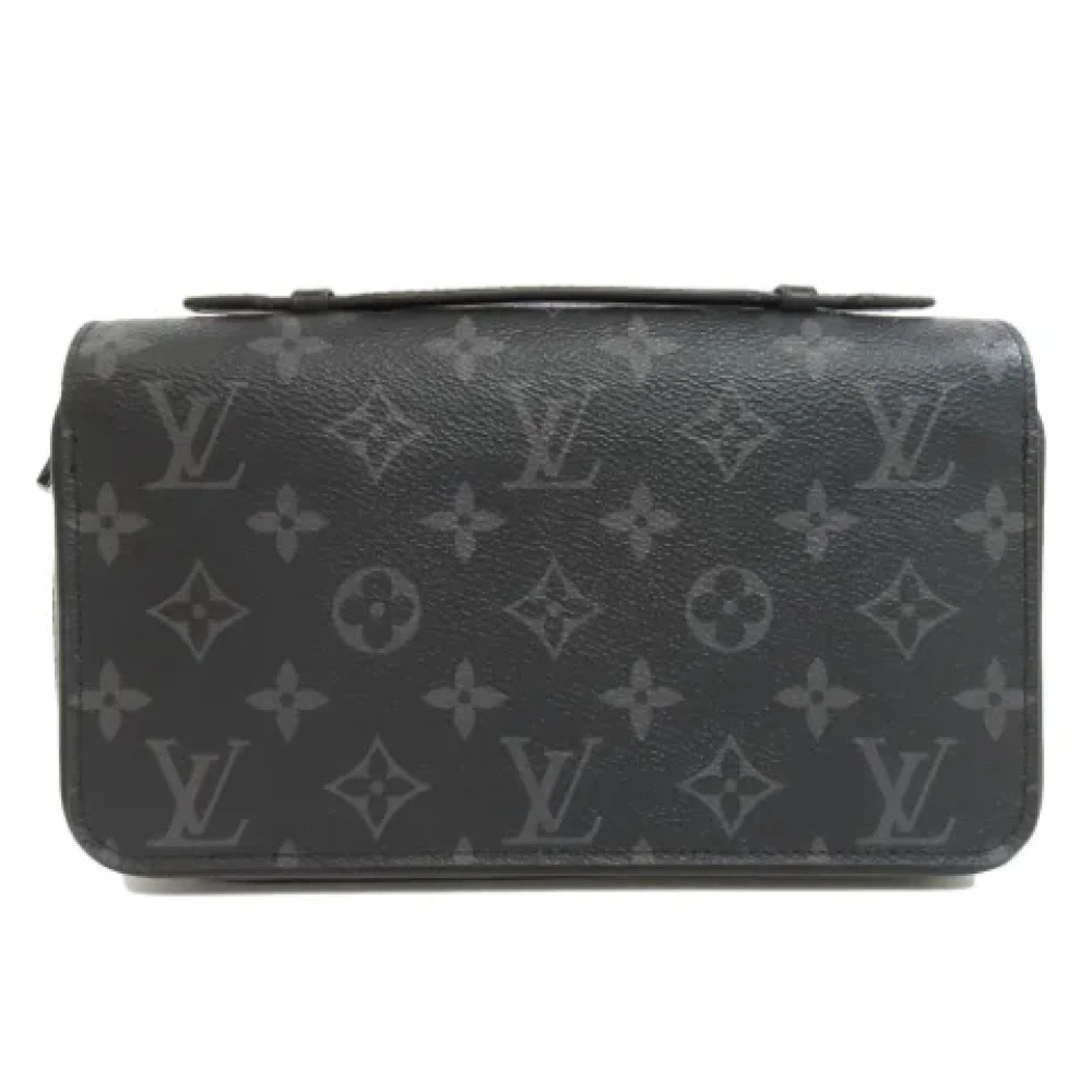 Louis Vuitton Vintage Pre-owned Canvas clutches Black Dames