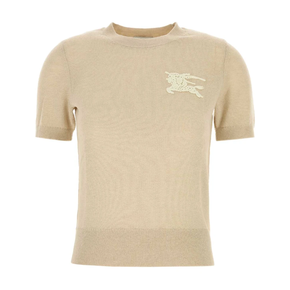 Burberry Women's Beige Anisa Round-Neck Knit - Round-Neck Knitwear - Xs- Knitwear