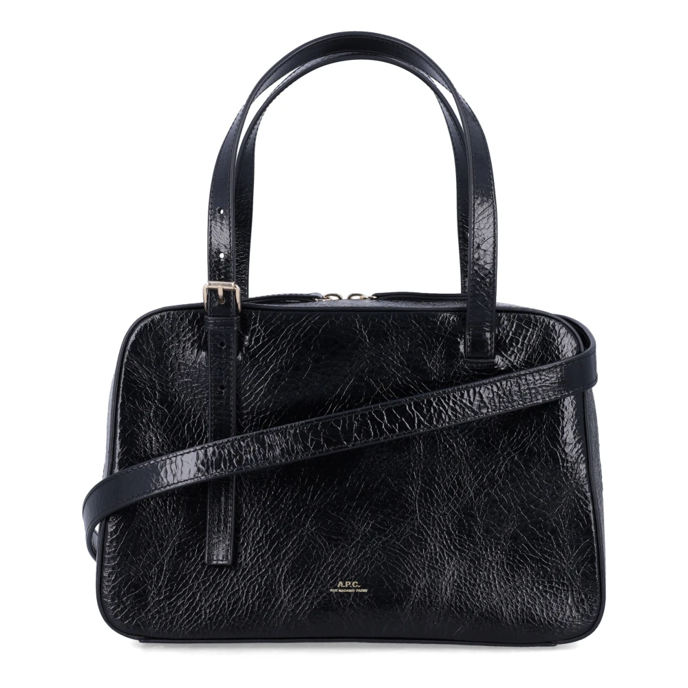 Bolso Negro con Acabado Brillante - A.p.c. - Modalova