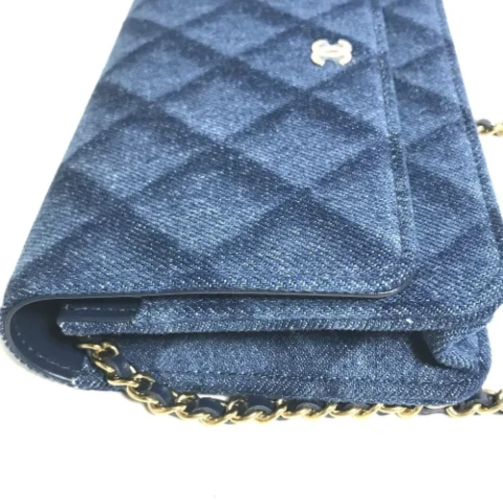 Chanel Vintage Pre-owned Denim chanel-bags Blue Dames