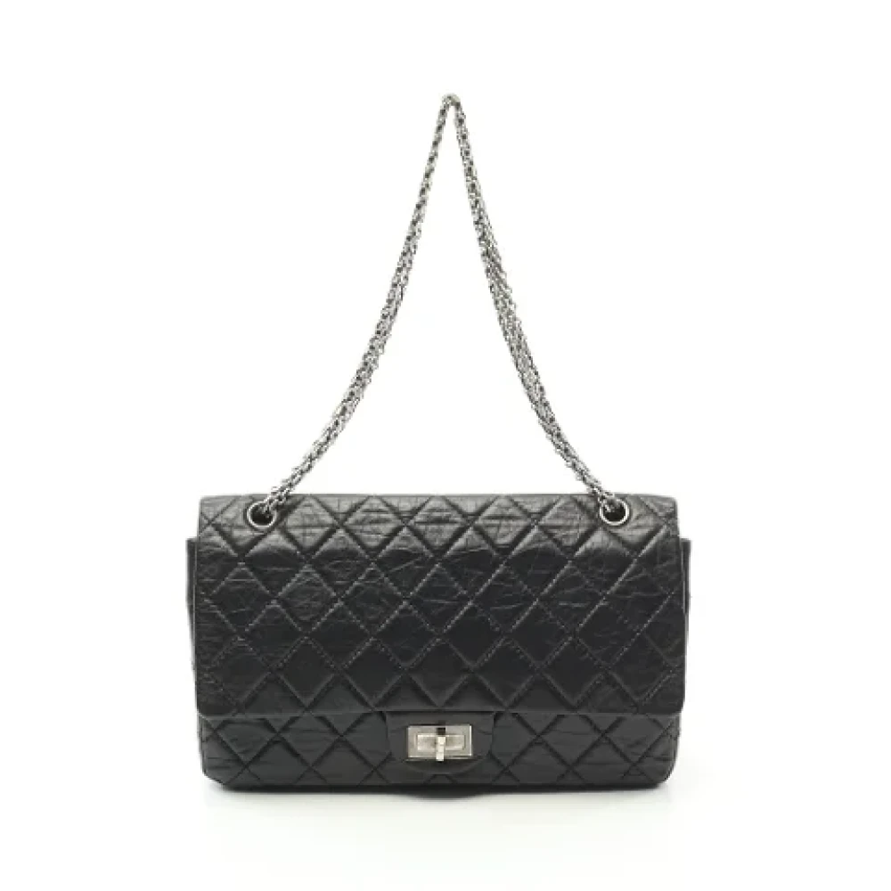 Chanel Vintage Pre-owned Leather shoulder-bags Black Dames