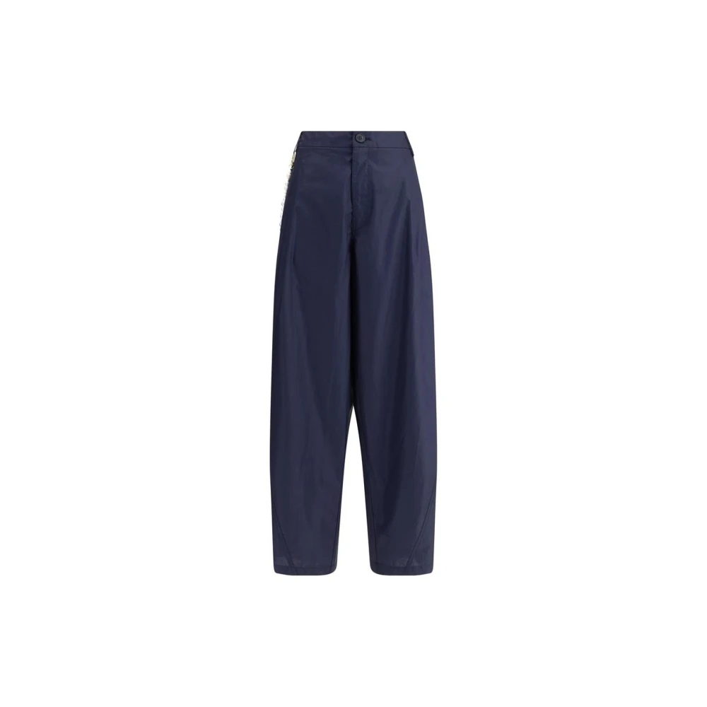Darkpark Parelketting Wijde Pijp Broek Blue Dames