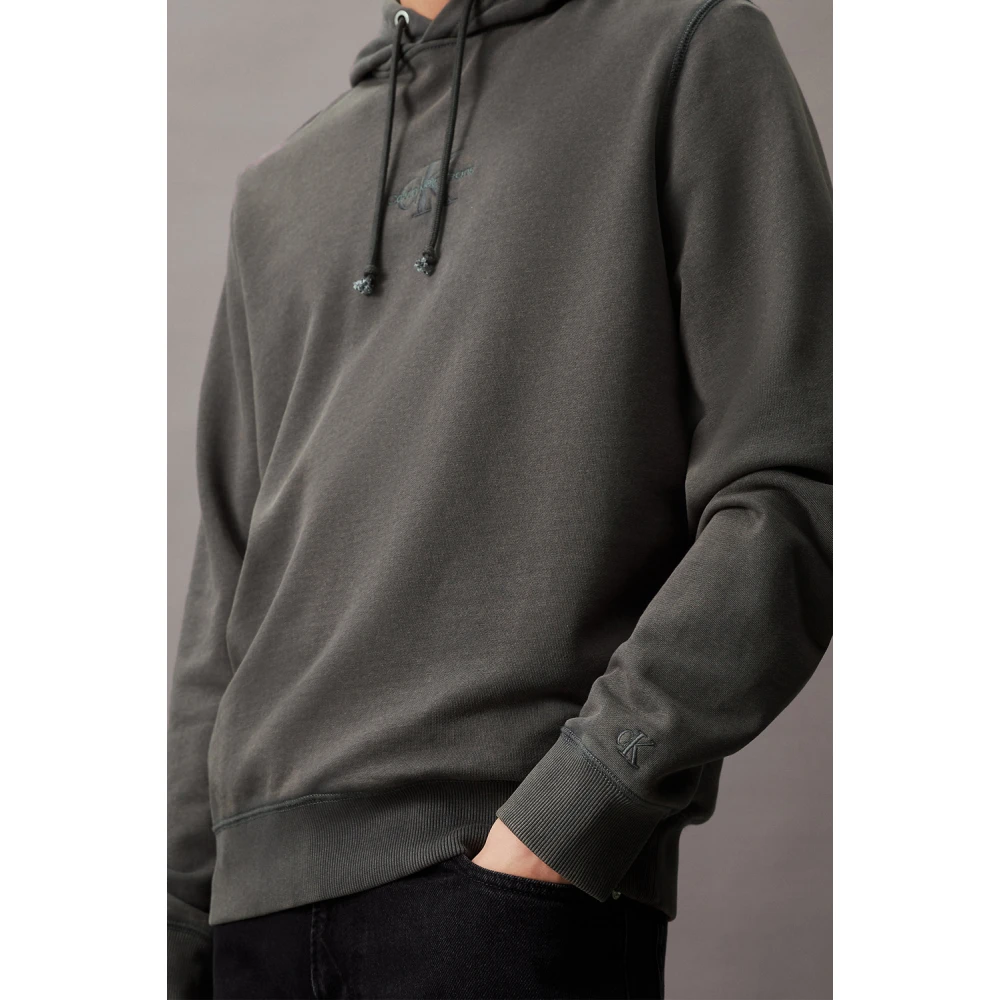 Calvin Klein Jeans Grijze Sweater Collectie Gray Heren