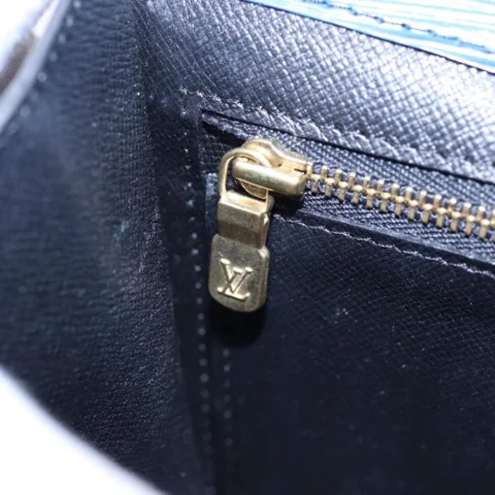 Louis Vuitton Vintage Pre-owned Leather clutches Blue Dames