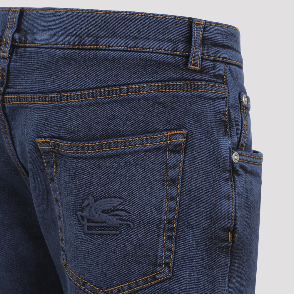 ETRO Blauwe Jeans voor Mannen Aw24 Blue Heren