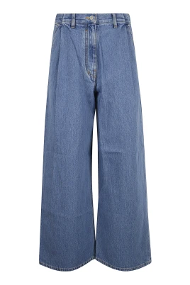 Baggy Byxor med Veck Asiatisk Passform