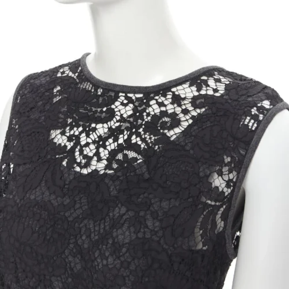 Dolce & Gabbana Pre-owned Cotton dresses Black Dames