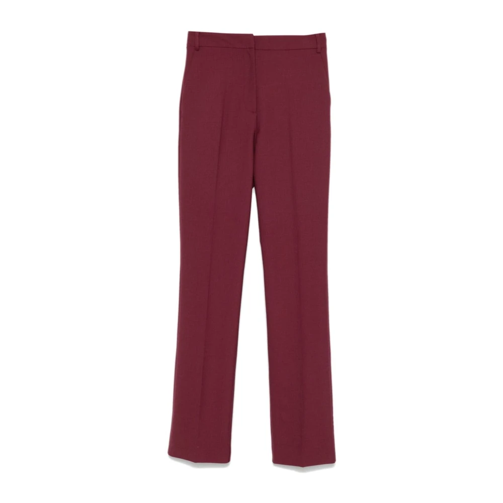 PATRIZIA PEPE Pruim Paarse Getailleerde Broek Red Dames