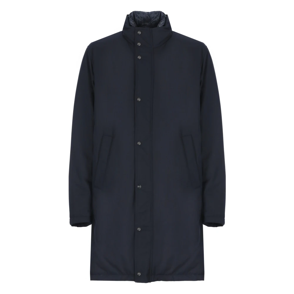 Herno Donzen Jas Hoge Kraag Blue Heren