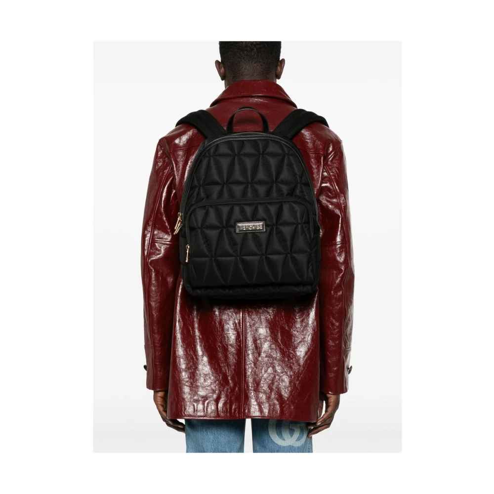 Versace Gewatteerde Zwarte Heuptas Black Heren