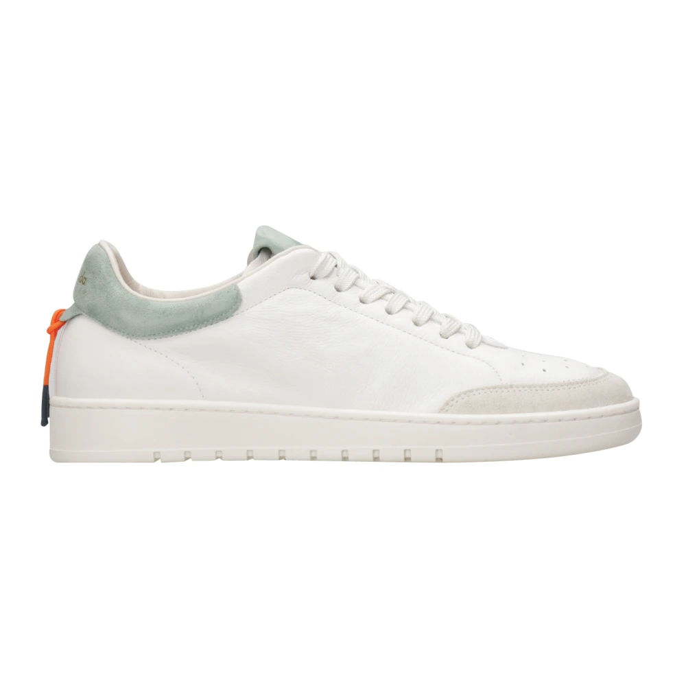 Barracuda Leren Sneakers met Rubberen Zool en Logo Heren Schoenen Wit