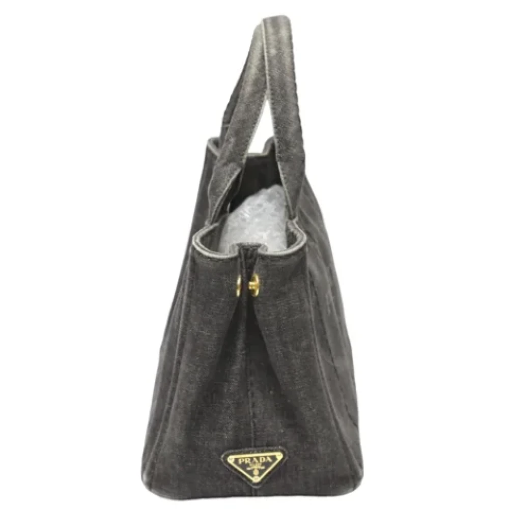 Prada Vintage Pre-owned Denim totes Black Dames