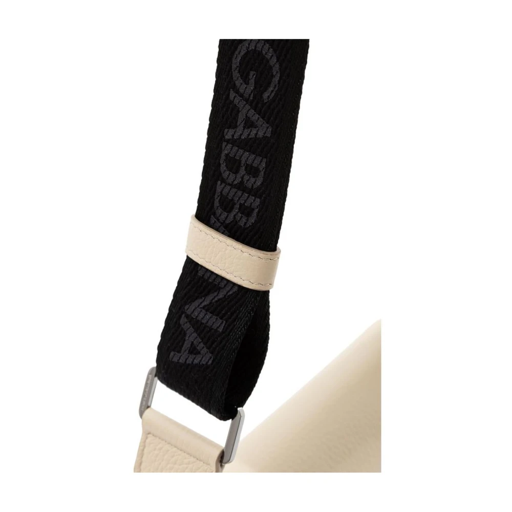 Dolce & Gabbana Stijlvolle Leren Crossbody Tas Beige Heren