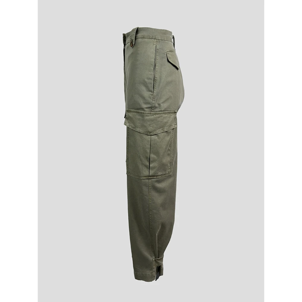 PT Torino Tapered Trousers Green Dames