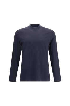 t-shirt-en-coton-monochrome-avec-col-rond