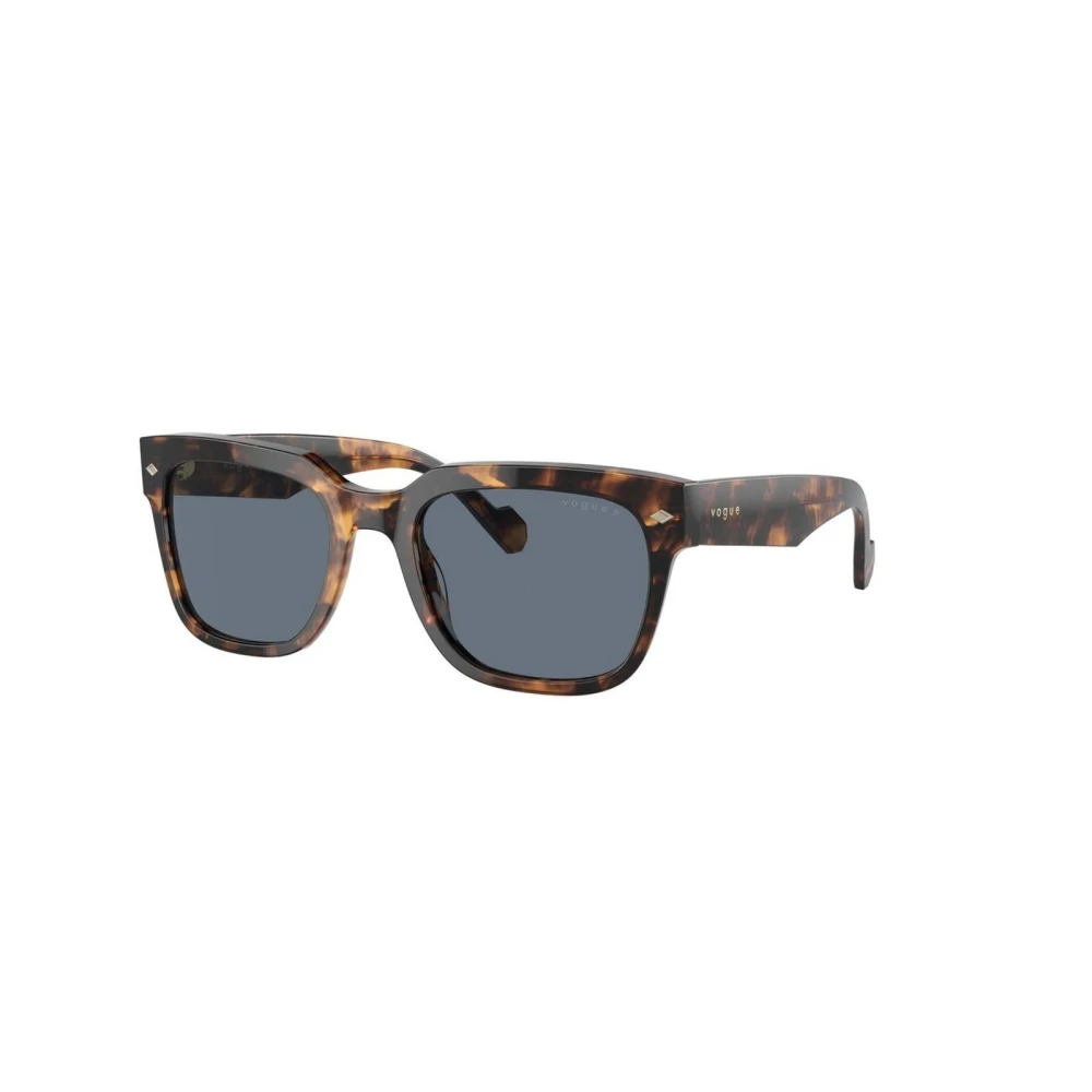 Vogue Men's Brown Acetate Rectangular Sunglasses
