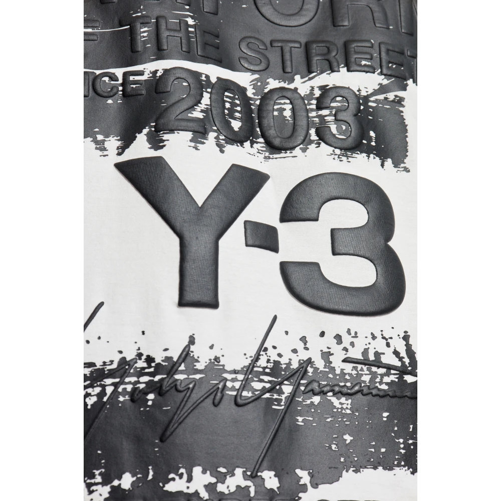 Y-3 T-shirt met print White Heren