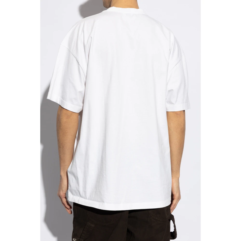 Off White T-shirt met print White Heren