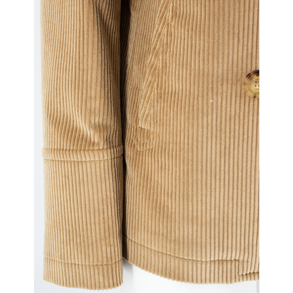 Sealup Ribbed Classic Coat Beige Dames