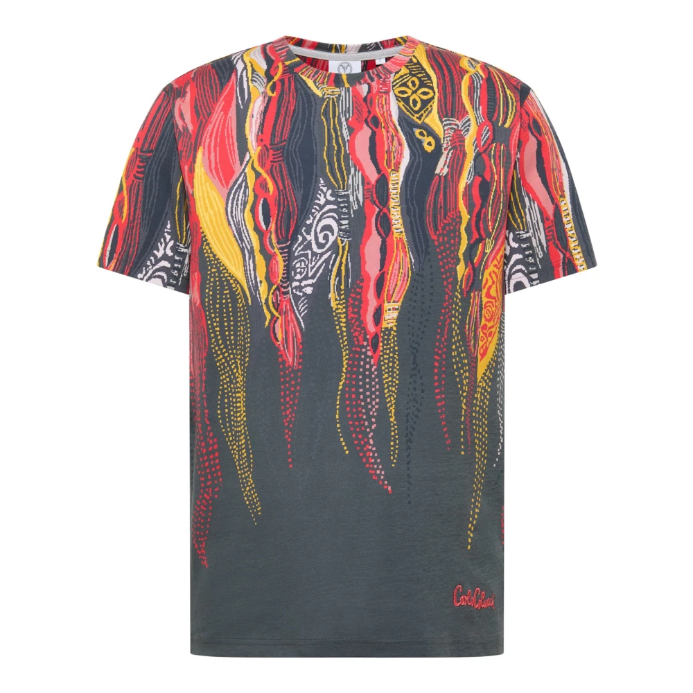 Carlo colucci Pixel Gebreid T-Shirt Multicolor Heren