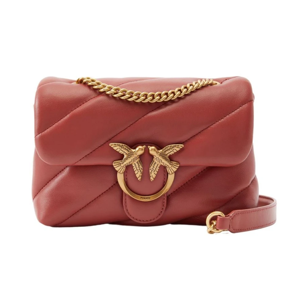 Pinko Women's Red Stylish Handbag For Fashionable - Cross Body Bags - One Size - Bags