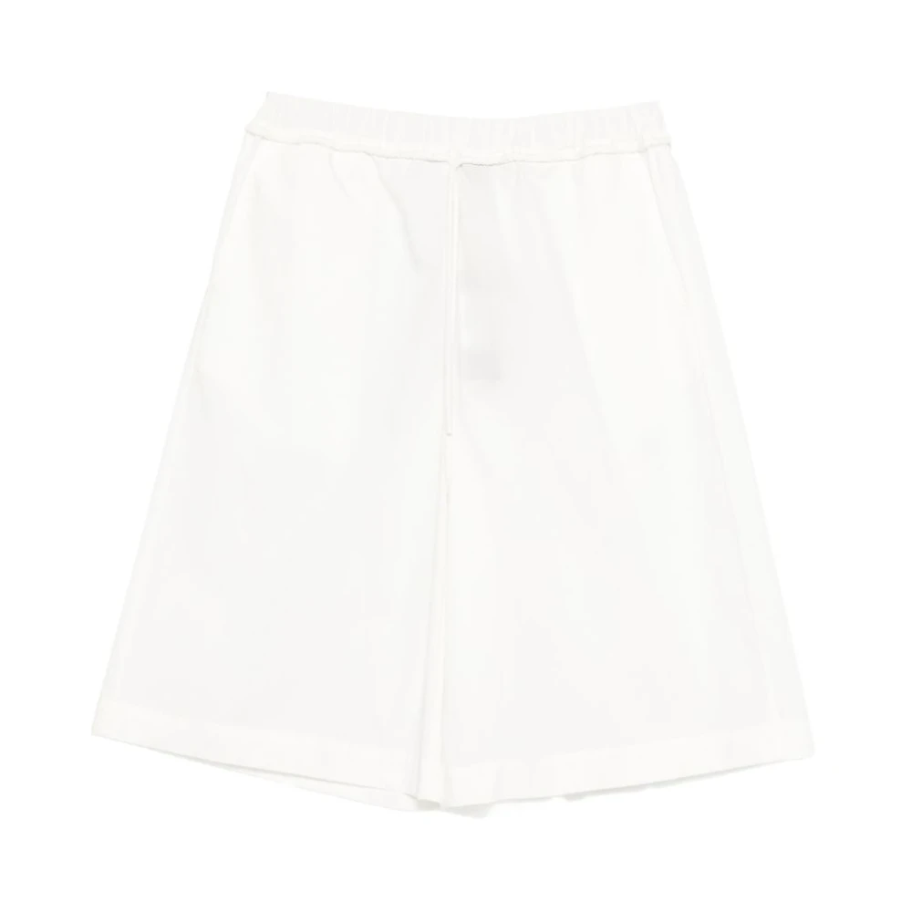 Pinko Women's White Bermudas, L, Casual Shorts