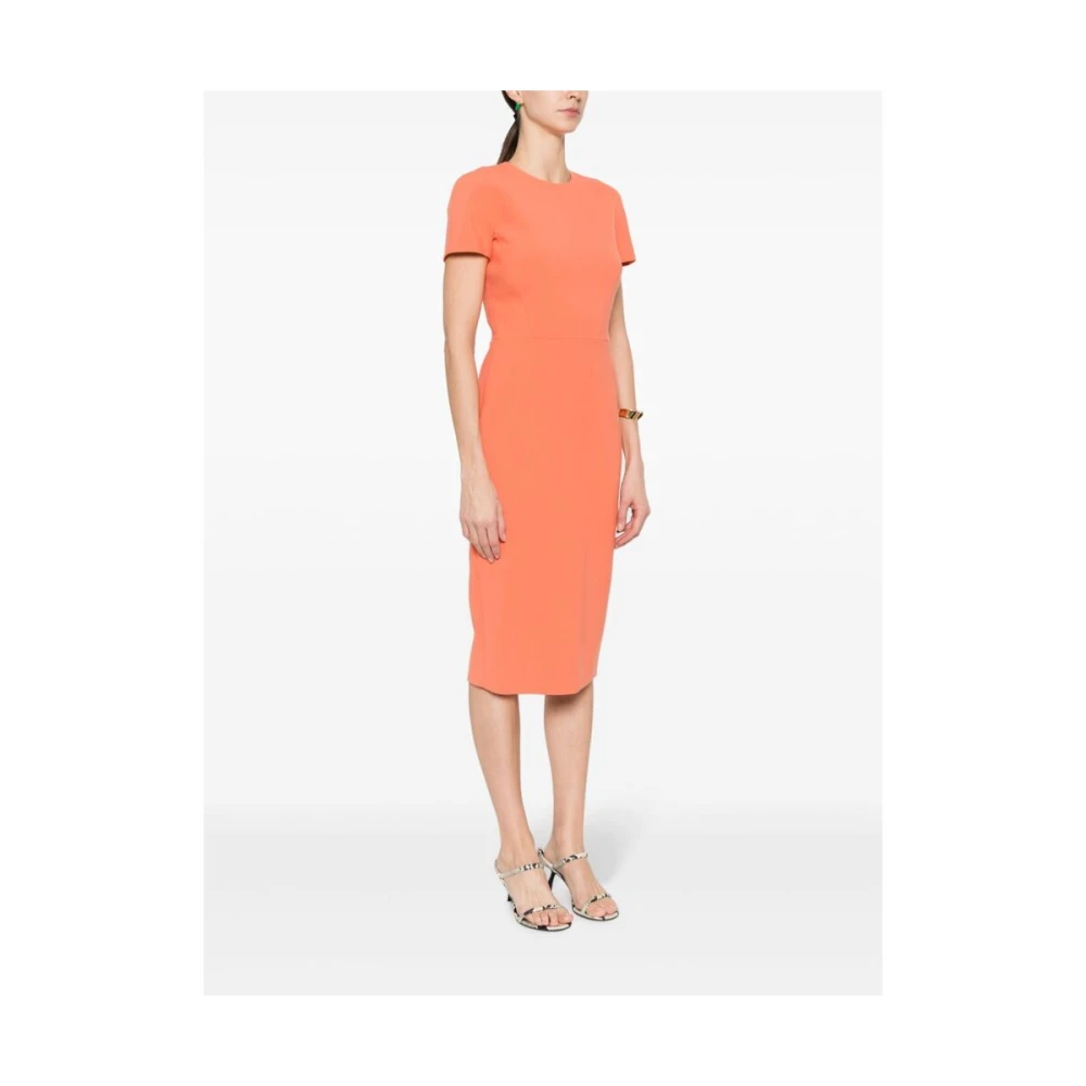 Victoria Beckham Midi Dresses Orange Dames